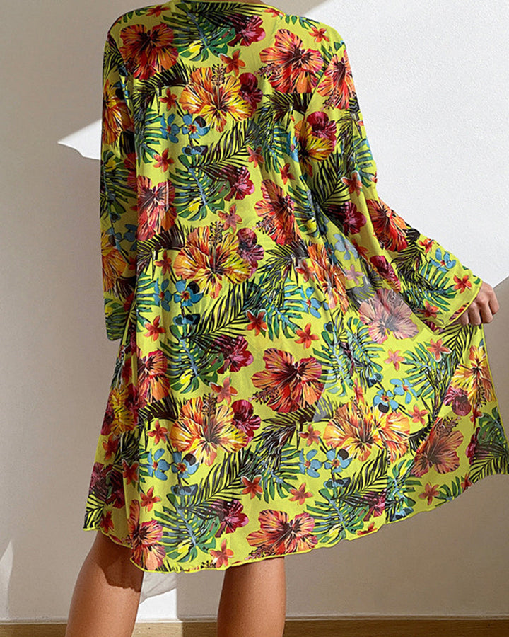 Glenda - Bikini con gonna floreale