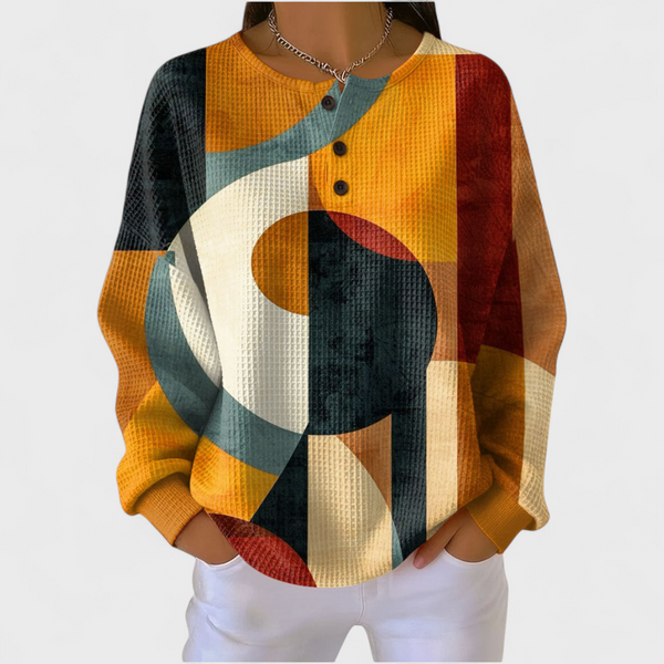 Oceana - Maglione strutturato con motivi geometrici