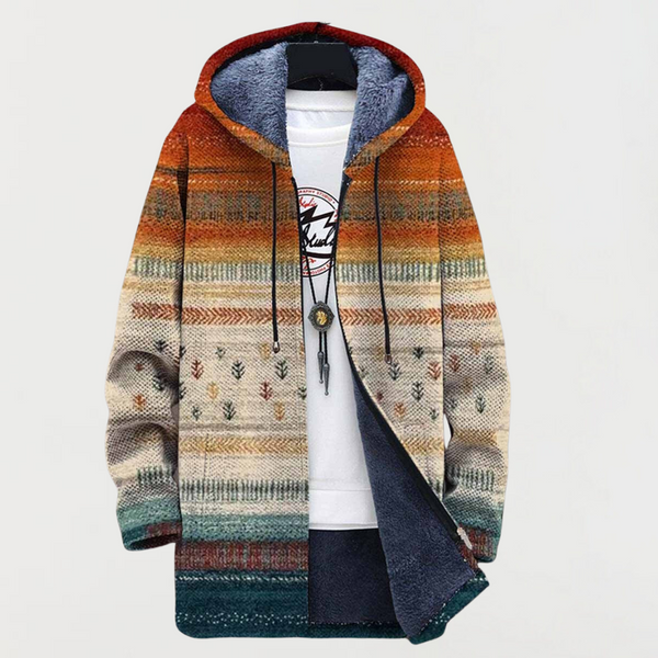 Simona | Cappotto autunnale a righe