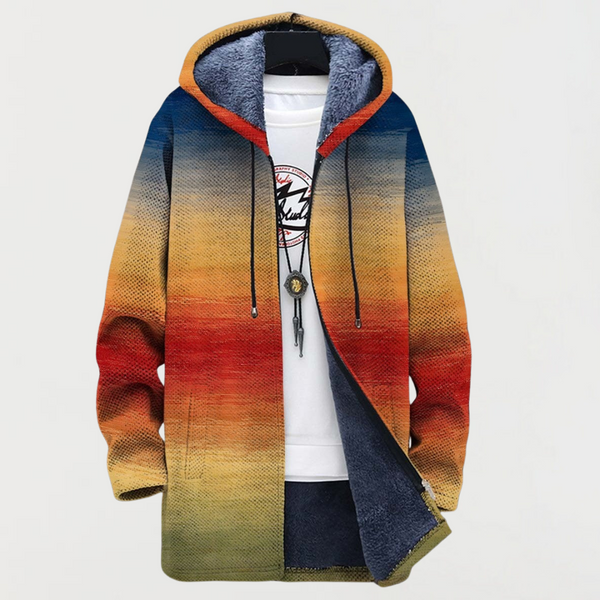 Camilla | Cappotto con sfumatura di colori al tramonto